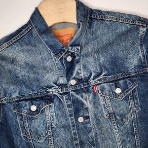 Levi Strauss & Co Denim Men's Size L‎ Trucker Jean Jacket Blue CA00342 WPL 423